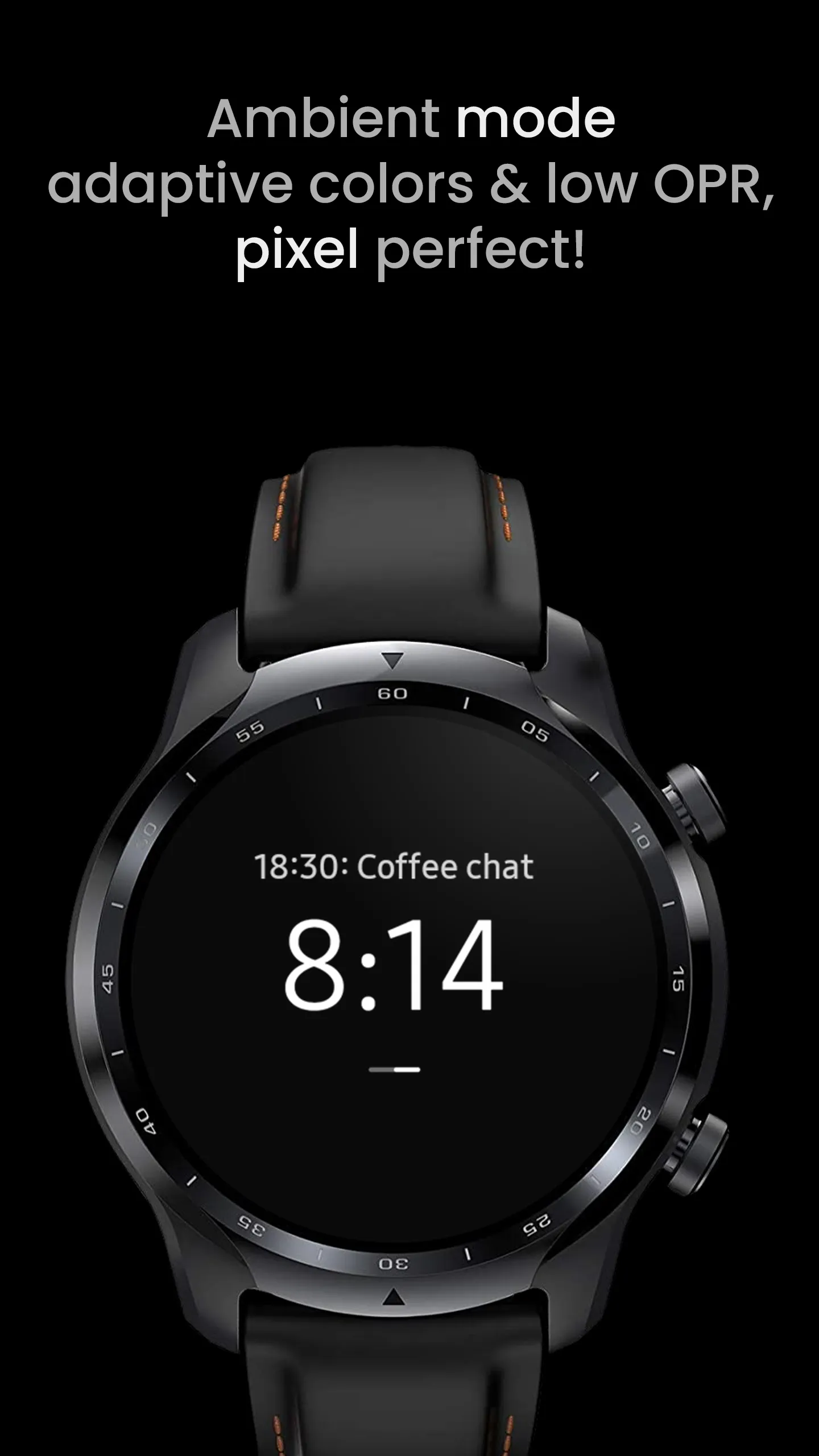 One (Icons) watch face | Indus Appstore | Screenshot