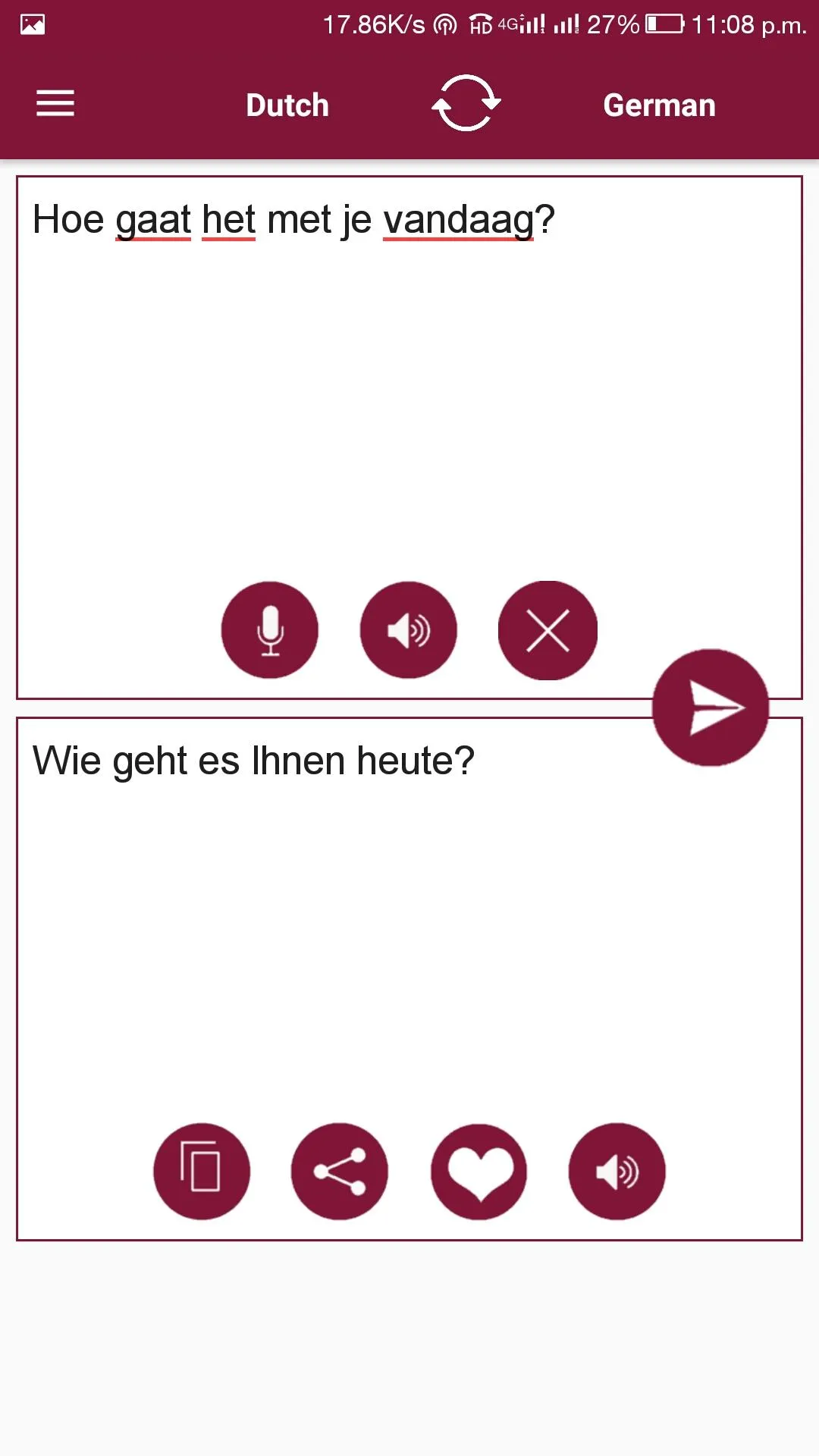 Dutch - German Translator | Indus Appstore | Screenshot