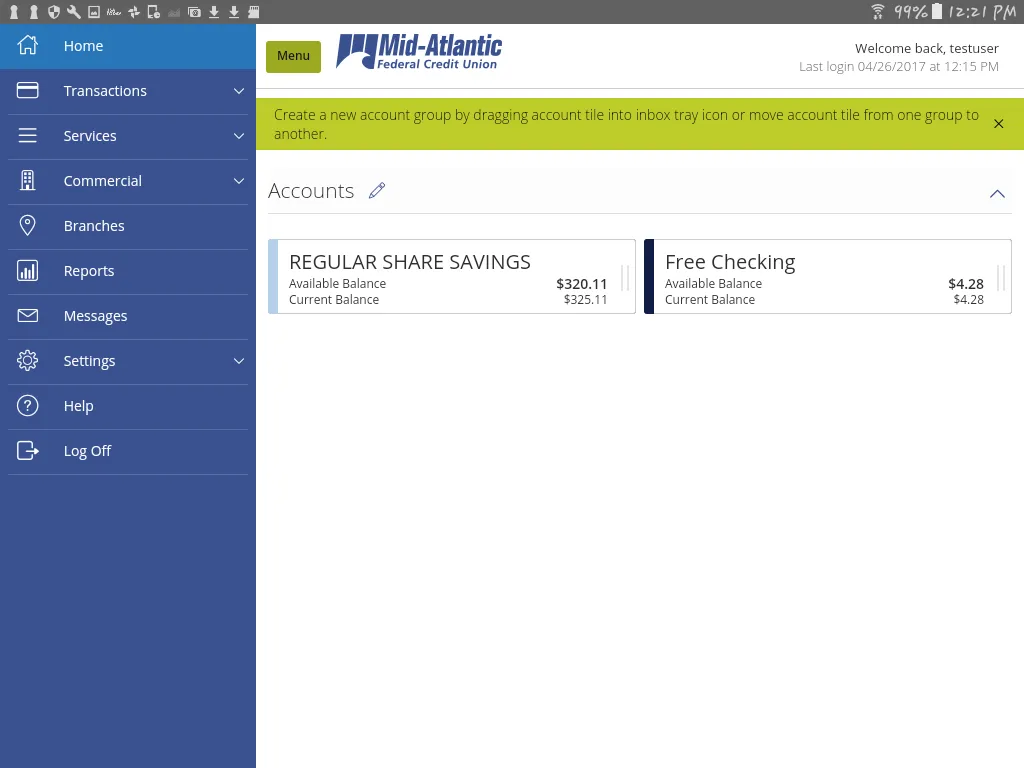 Mid-Atlantic FCU | Indus Appstore | Screenshot