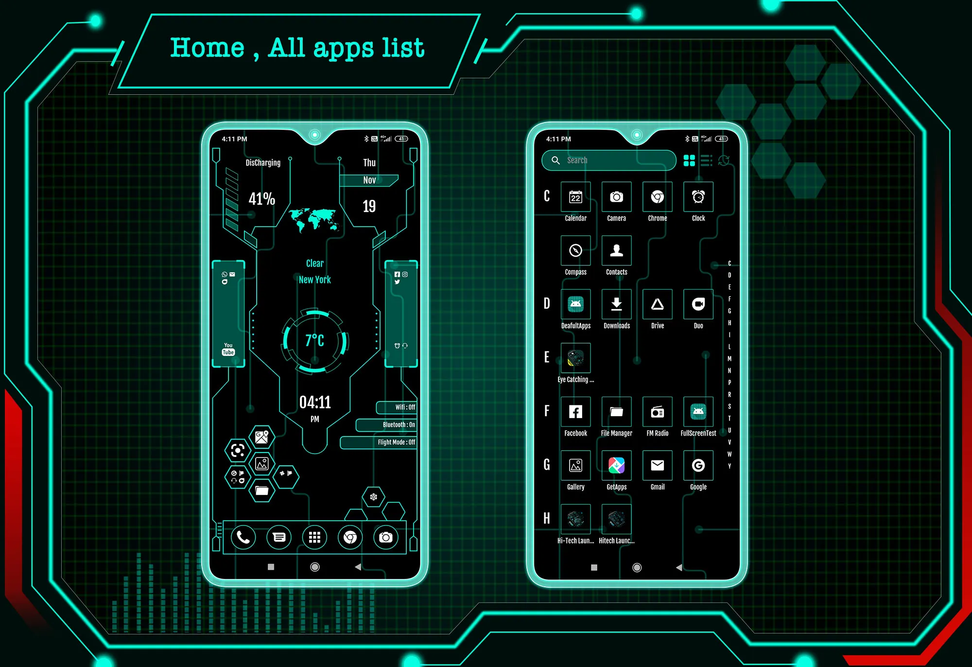 Hi-tech Launcher 2 - Future UI | Indus Appstore | Screenshot