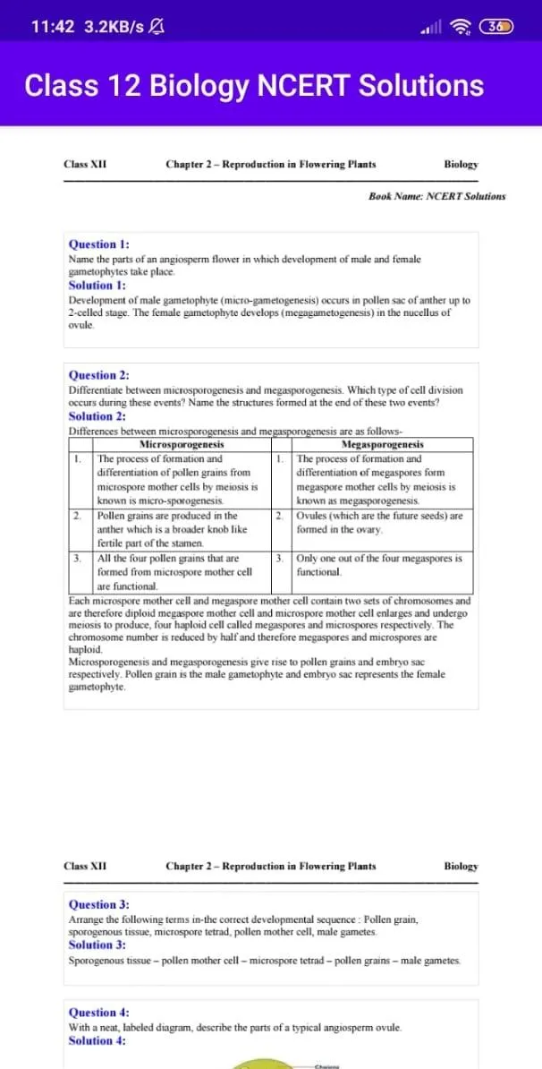 Class12 Biology NCERT Solution | Indus Appstore | Screenshot