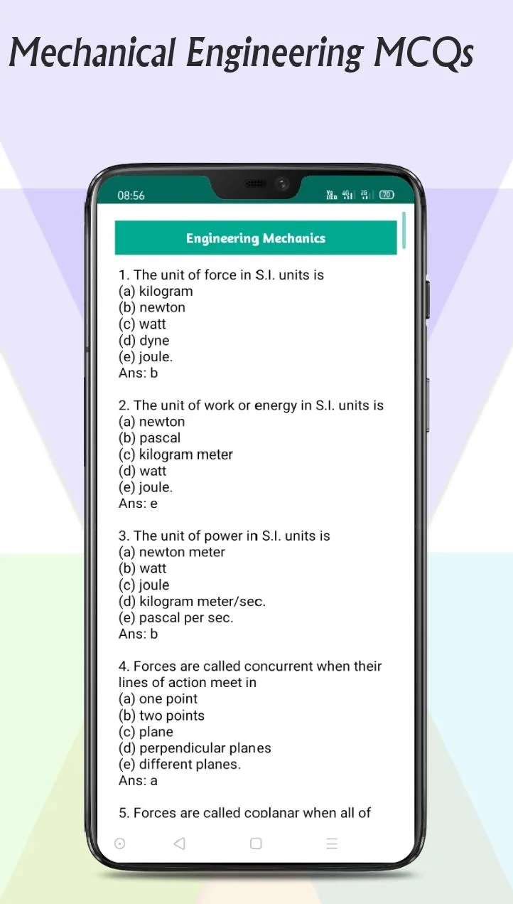 Mechanical Engineering MCQs | Indus Appstore | Screenshot