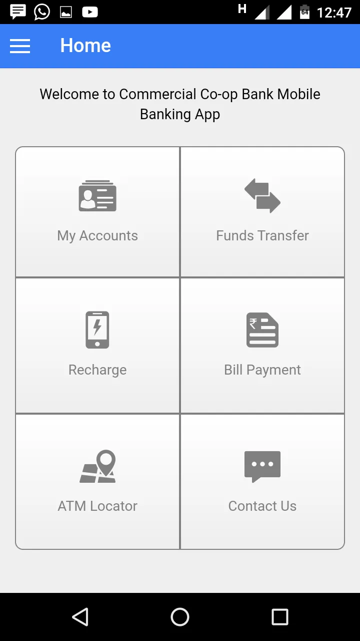 Commercial Co-op. Bank Mobile  | Indus Appstore | Screenshot