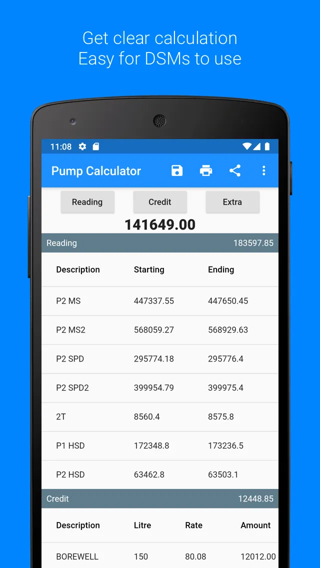 Fuel Pump Calculator | Indus Appstore | Screenshot