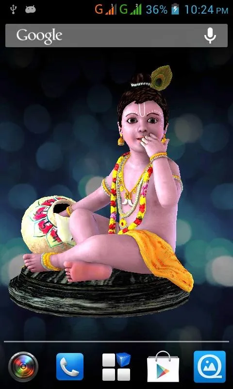 3D Krishna Live Wallpaper | Indus Appstore | Screenshot