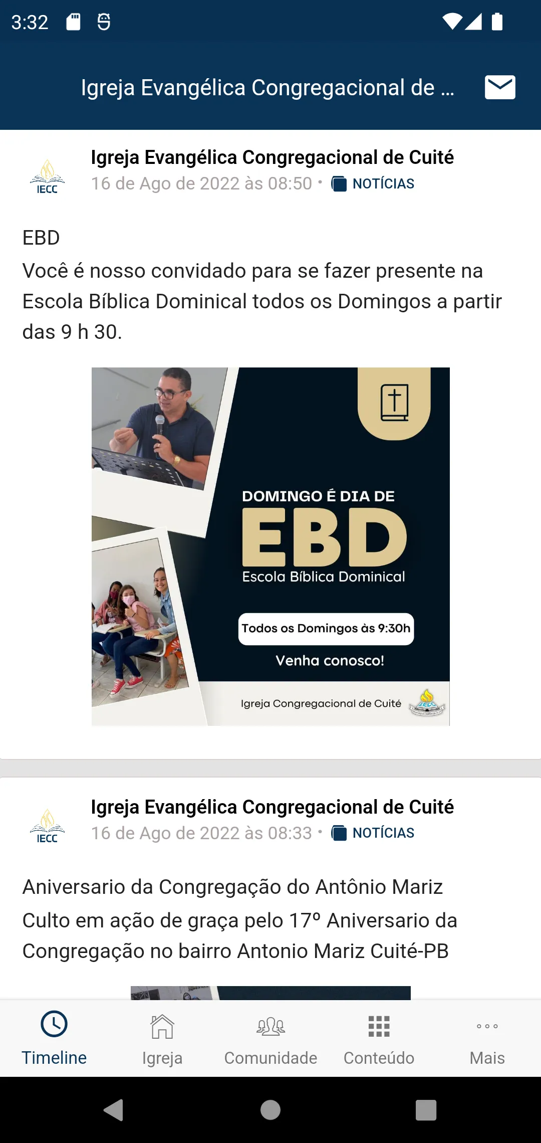 Igreja Congregacional de Cuité | Indus Appstore | Screenshot