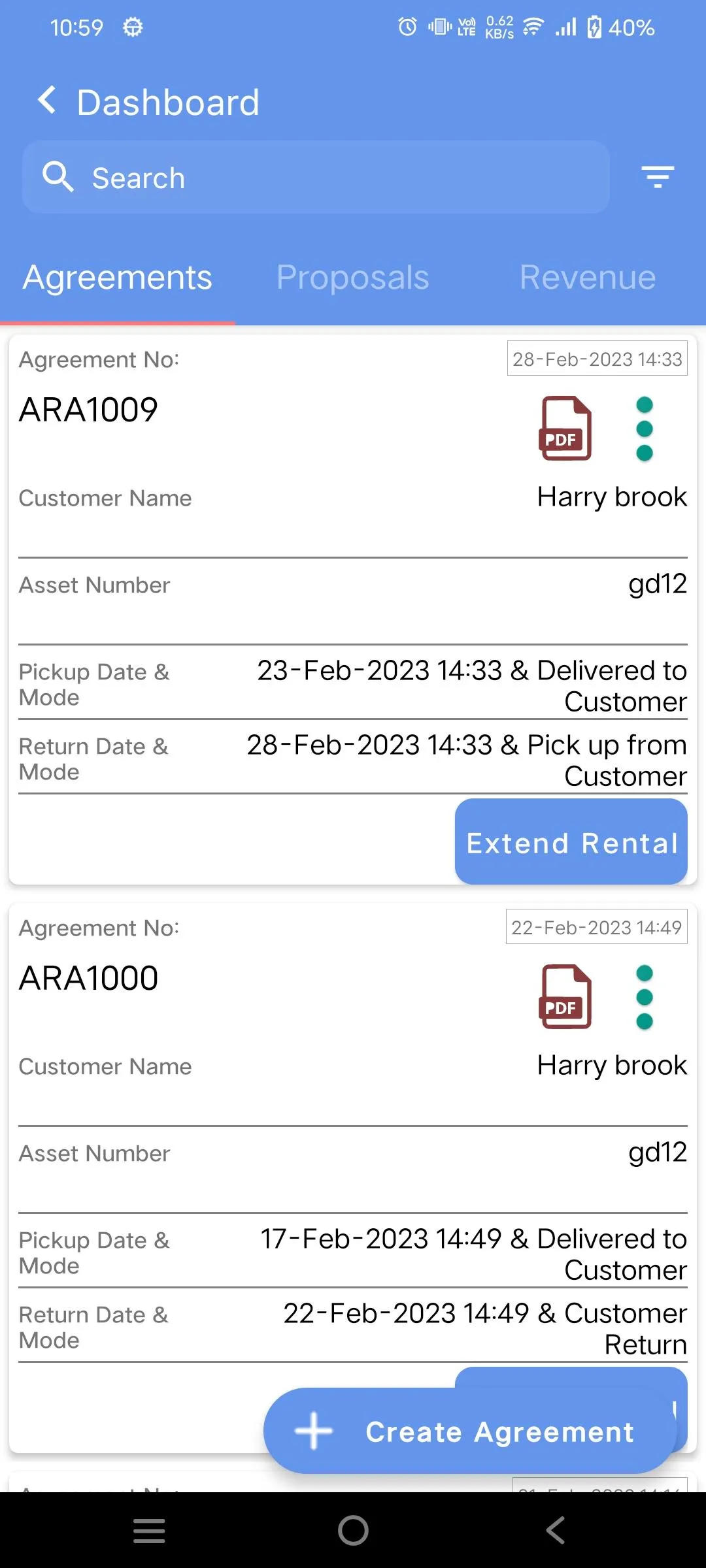 Asset Rental Manager | Indus Appstore | Screenshot