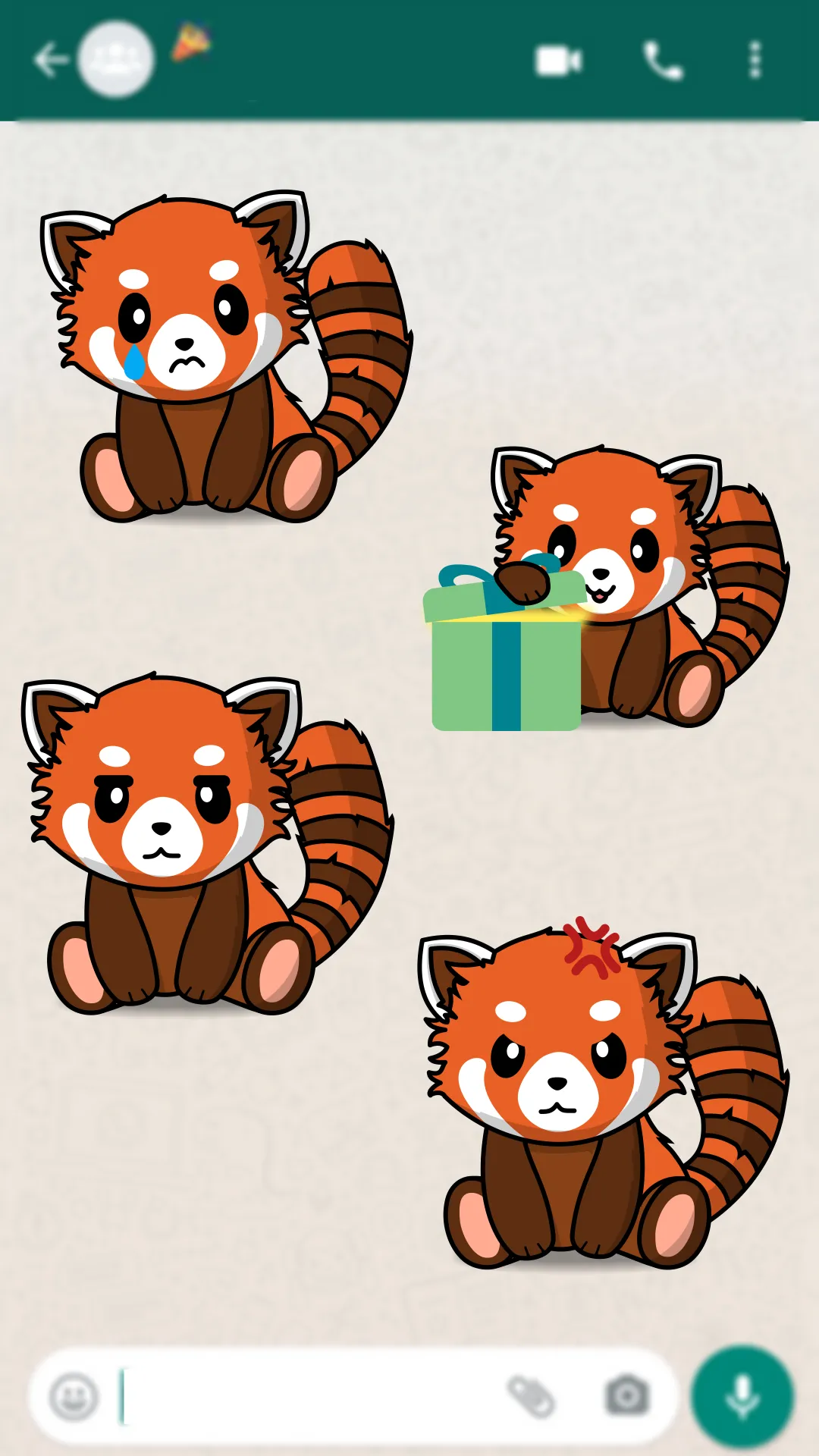 Red Panda WAStickerApps | Indus Appstore | Screenshot