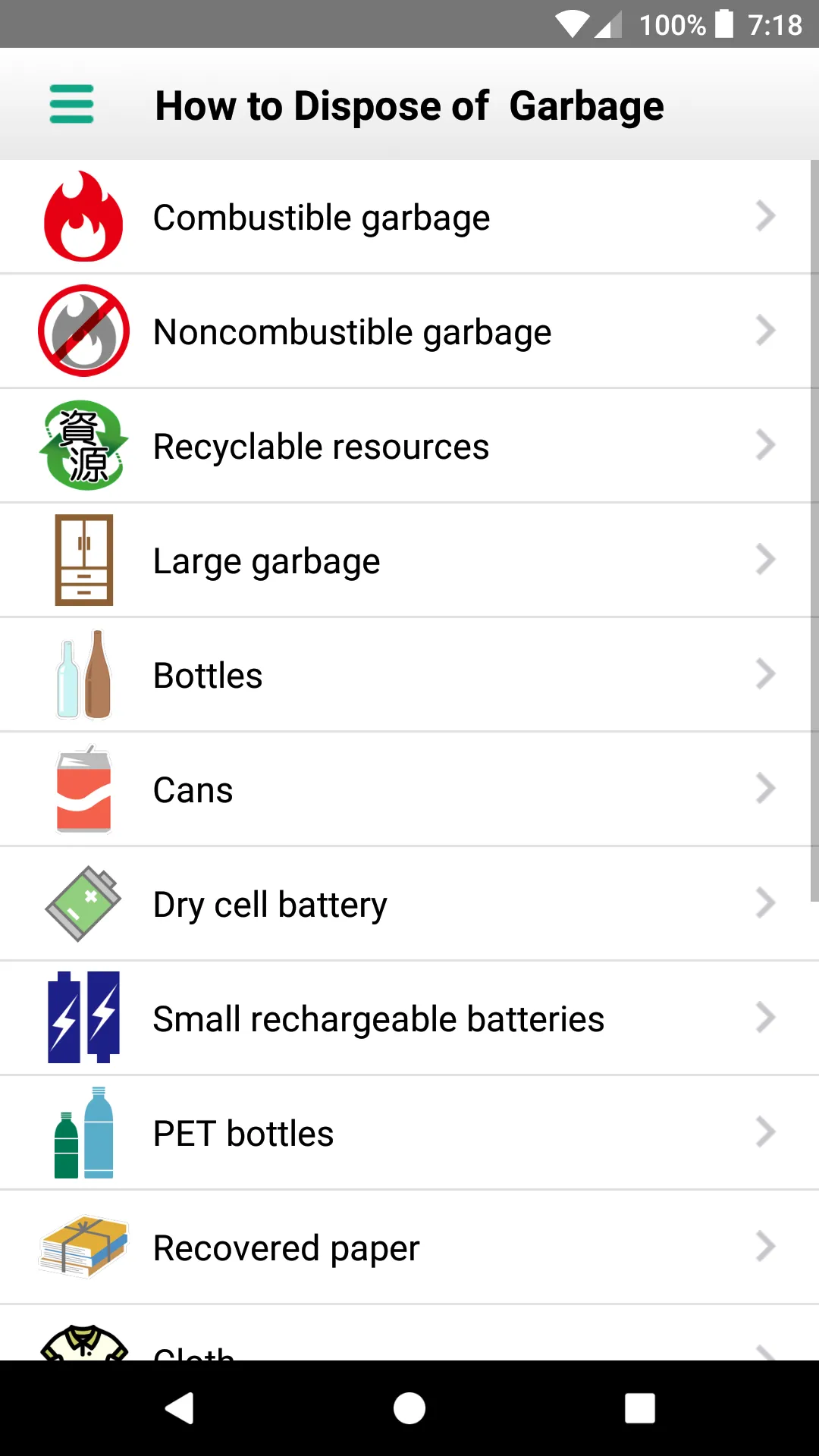 Chikusei Garbage Sorting App | Indus Appstore | Screenshot