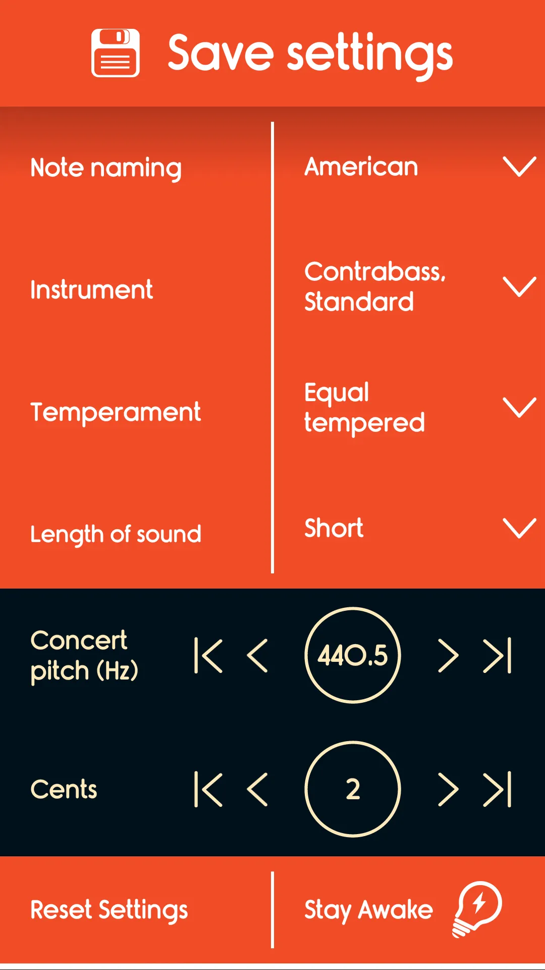 Master Double Bass Tuner | Indus Appstore | Screenshot