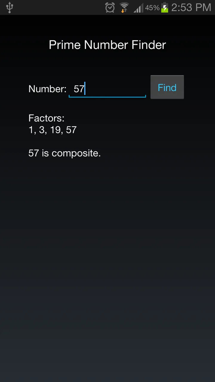 Prime Number Finder | Indus Appstore | Screenshot