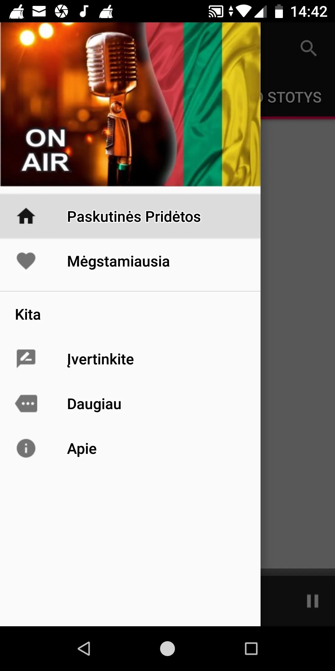 Lithuanian Radio Stations | Indus Appstore | Screenshot