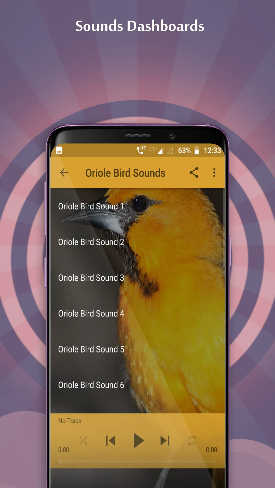 Oriole Bird Sounds | Indus Appstore | Screenshot