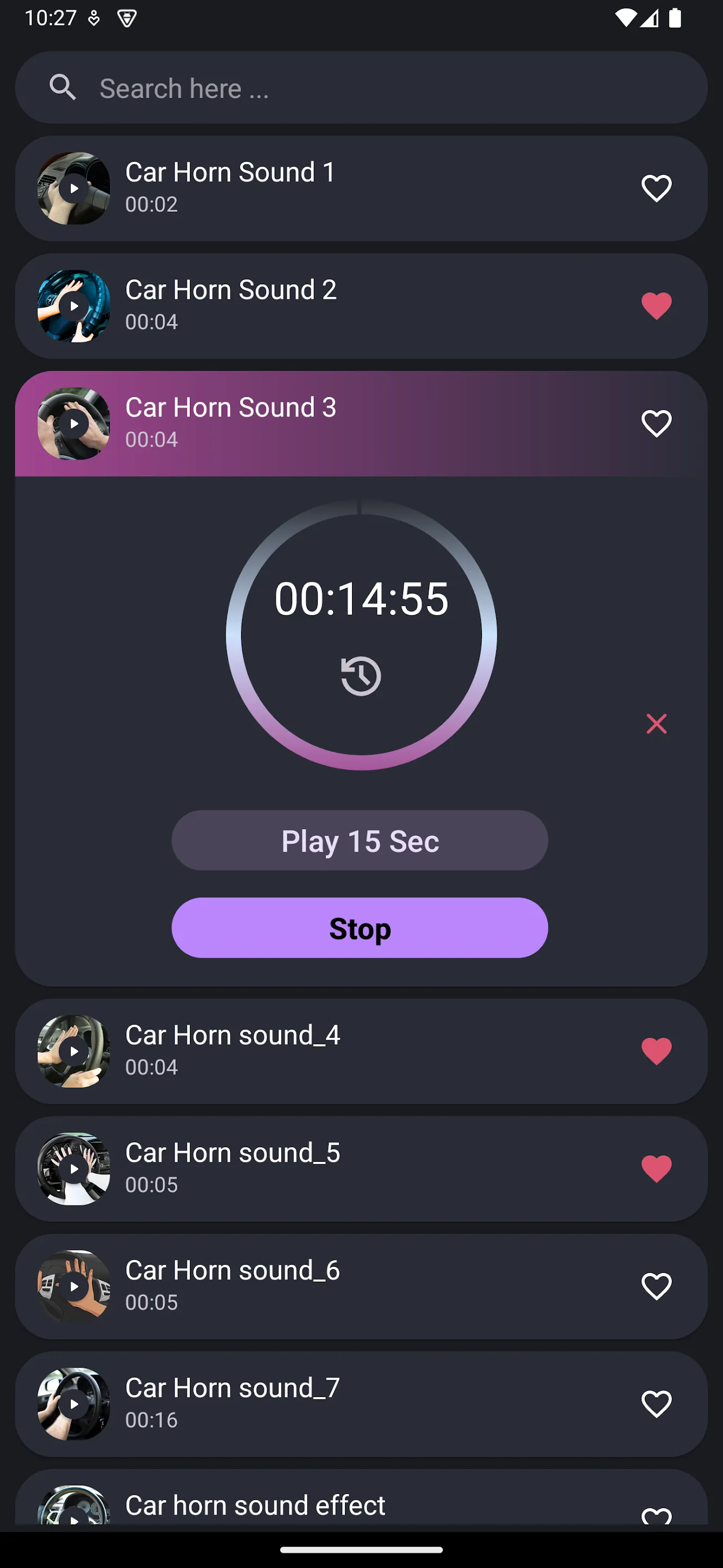 Car Horn Sounds | Indus Appstore | Screenshot