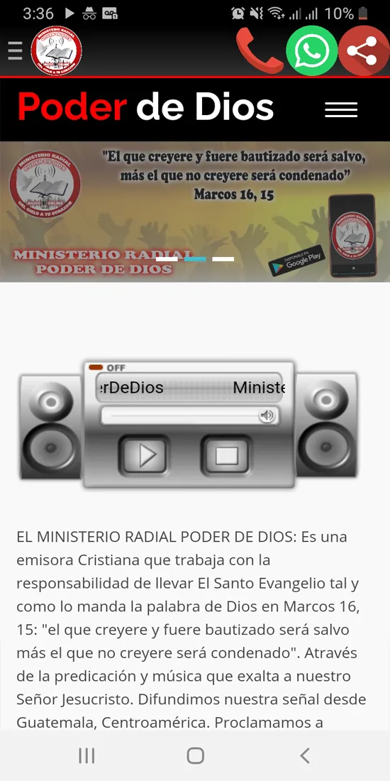 Ministerio Radial Poder de Dio | Indus Appstore | Screenshot