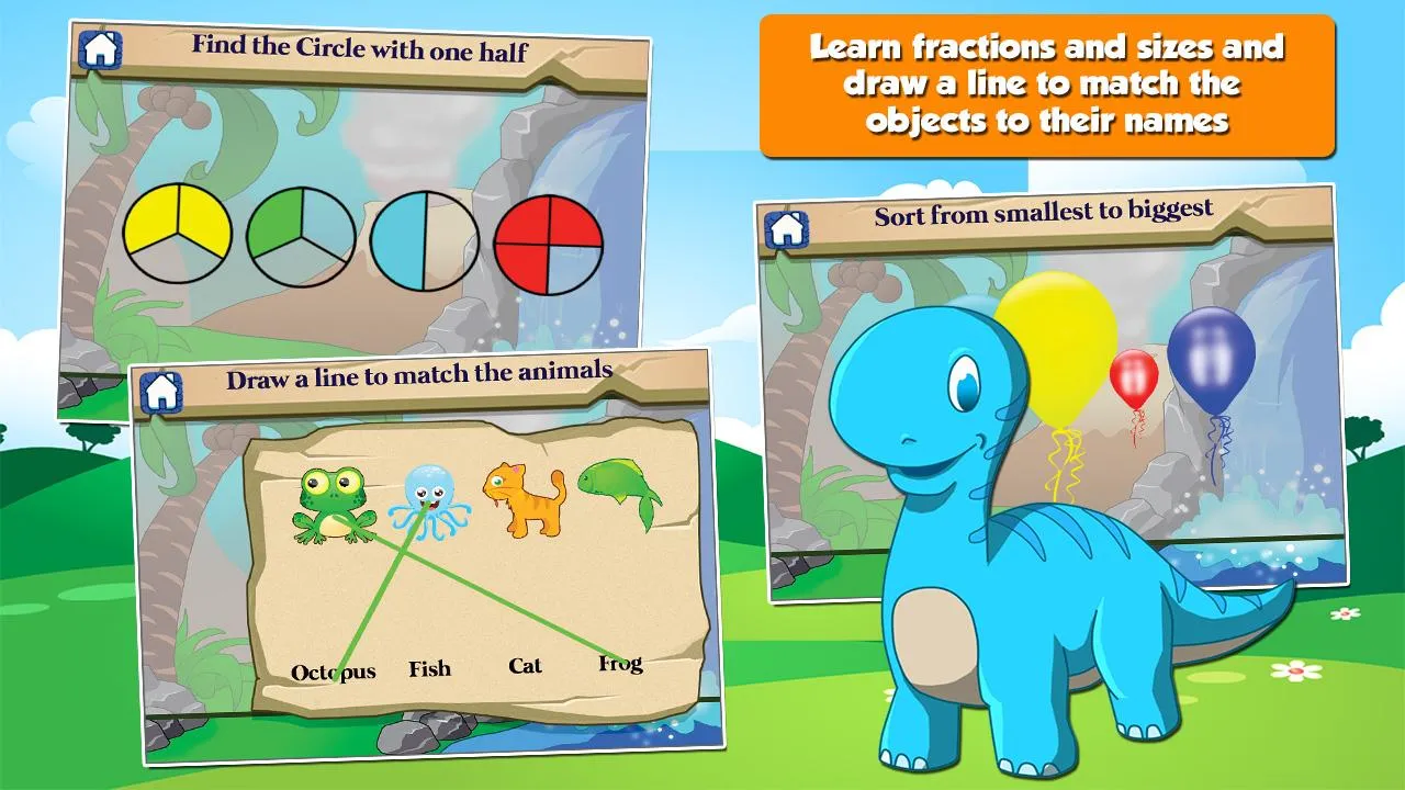 Dino 1st-Grade Learning Games | Indus Appstore | Screenshot