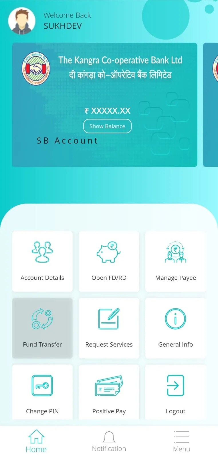 Kangra Bank-Mobile Banking | Indus Appstore | Screenshot