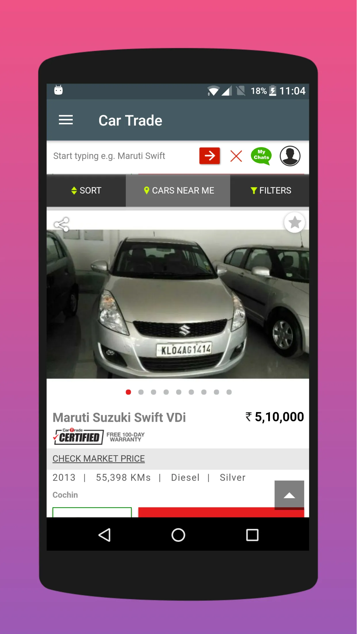 Used Car in Bangalore | Indus Appstore | Screenshot