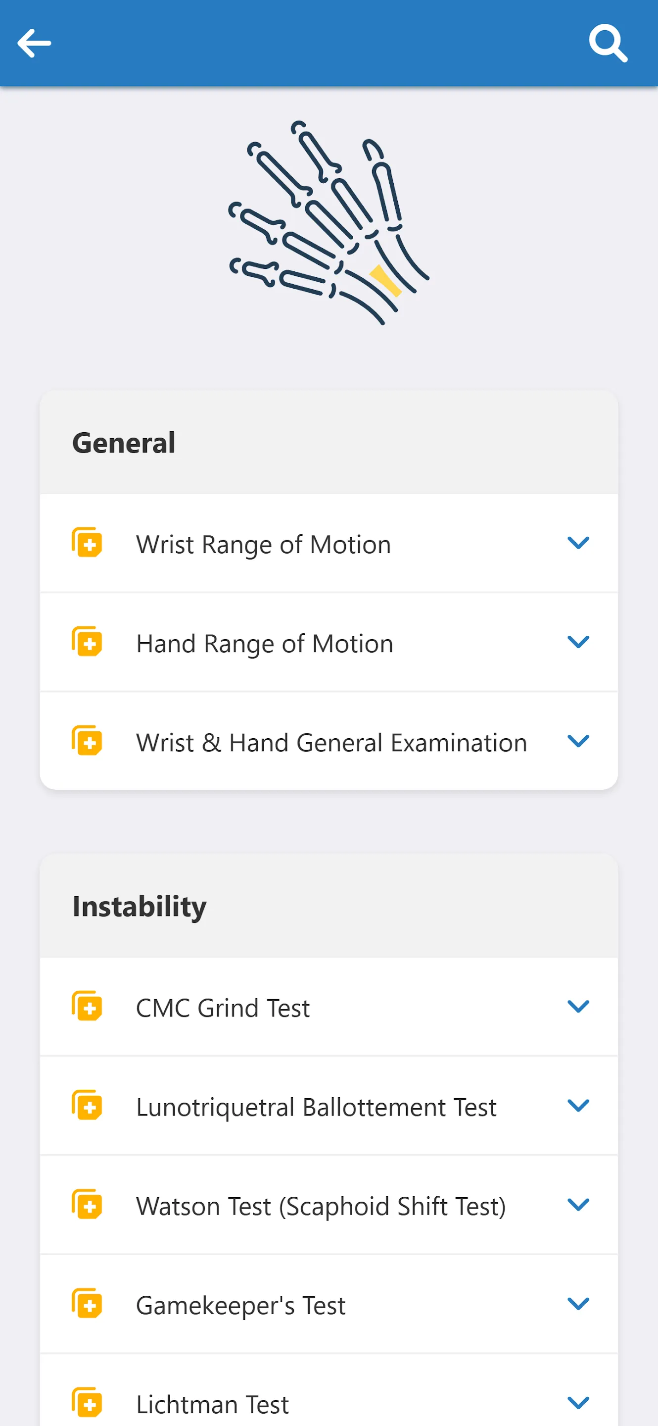 Orthopaedic Special Tests | Indus Appstore | Screenshot