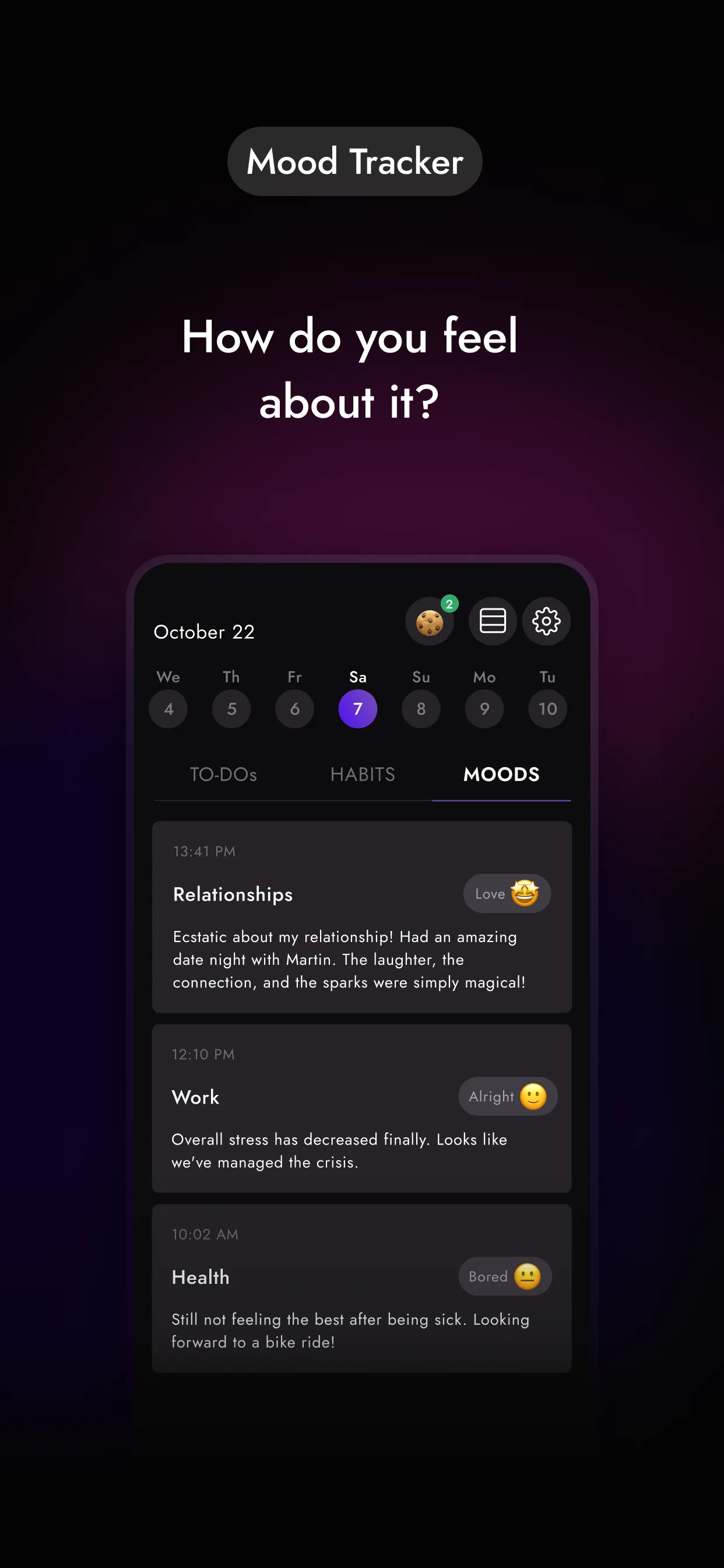 Self-CEO: Mood & Habit Tracker | Indus Appstore | Screenshot