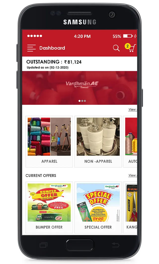 Vardhman A&E Threads ECom App | Indus Appstore | Screenshot