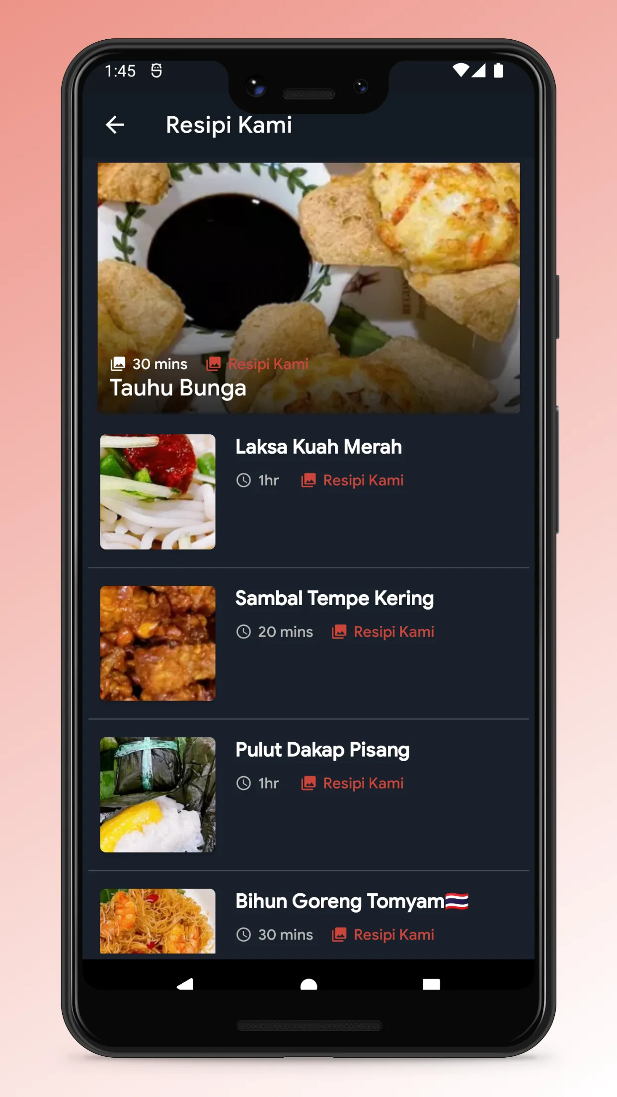 Malaysian Food Recipe App | Indus Appstore | Screenshot