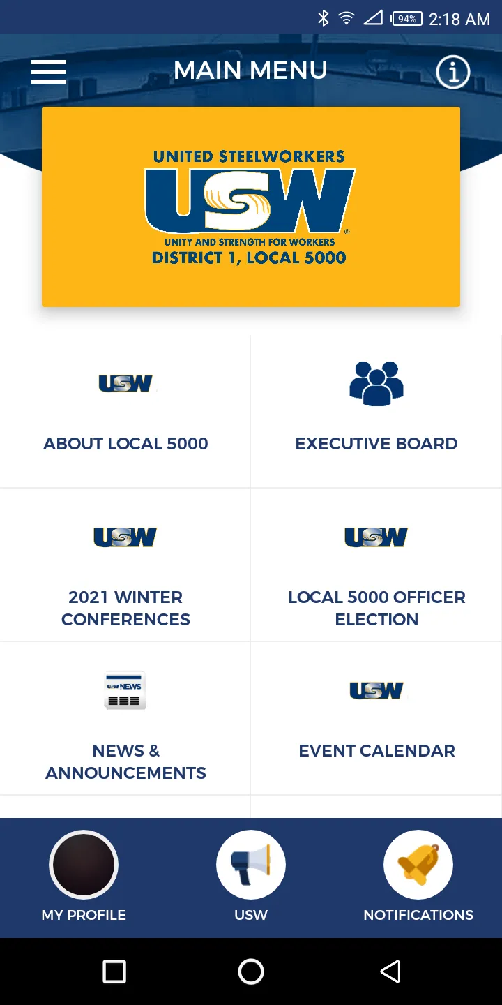 USW Local 5000 | Indus Appstore | Screenshot