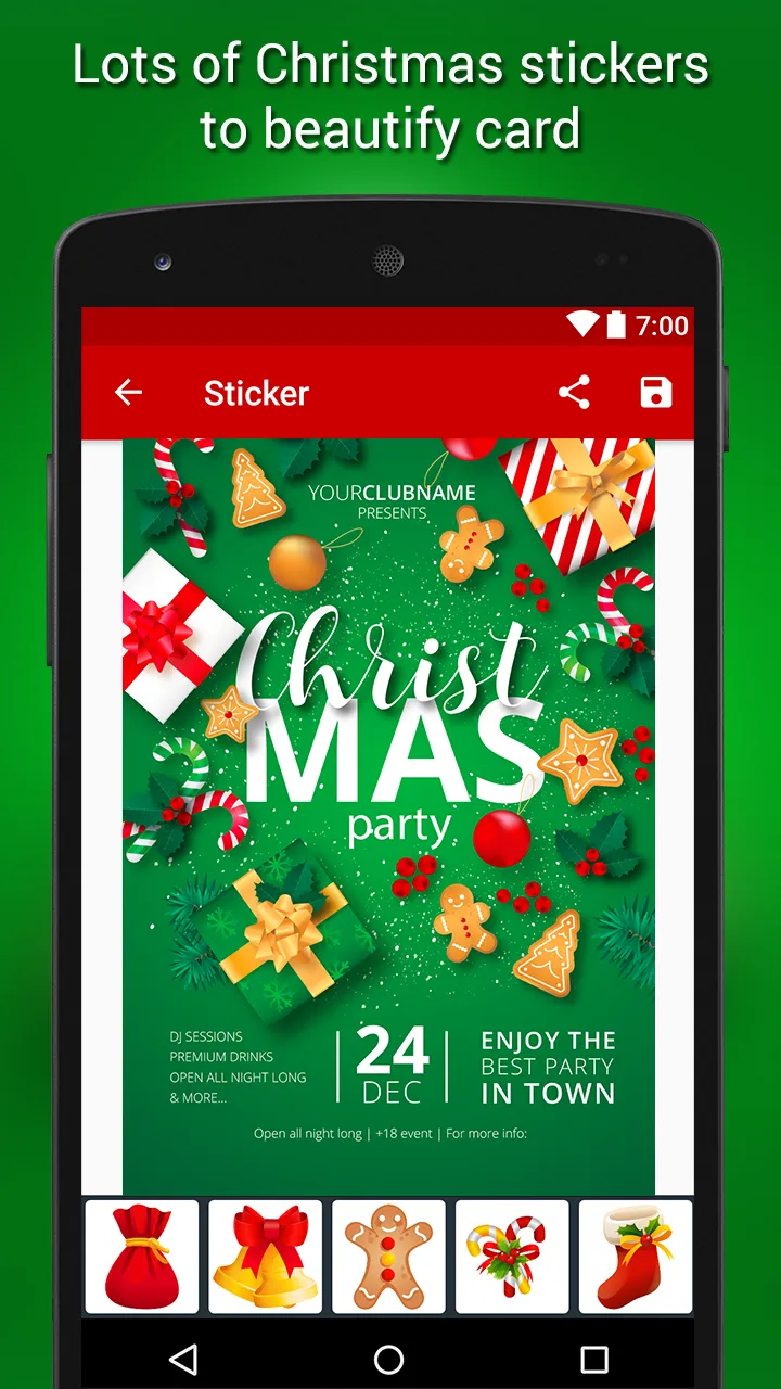 Christmas Party Invitations | Indus Appstore | Screenshot