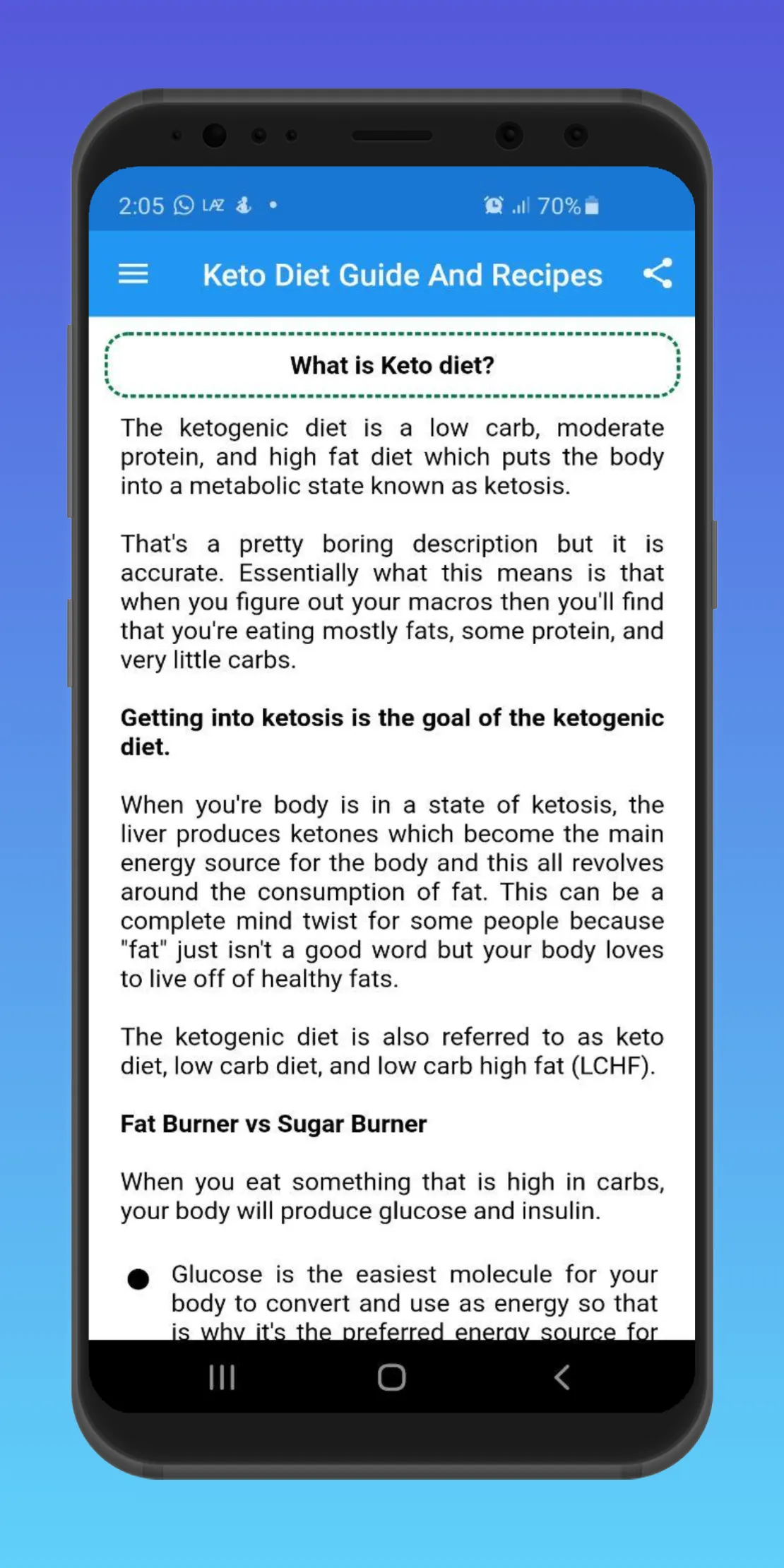 Keto Diet Guide And Recipes | Indus Appstore | Screenshot