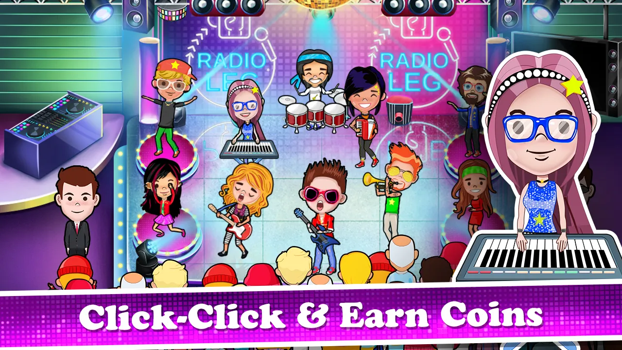 Pop Star Band Clicker Games | Indus Appstore | Screenshot