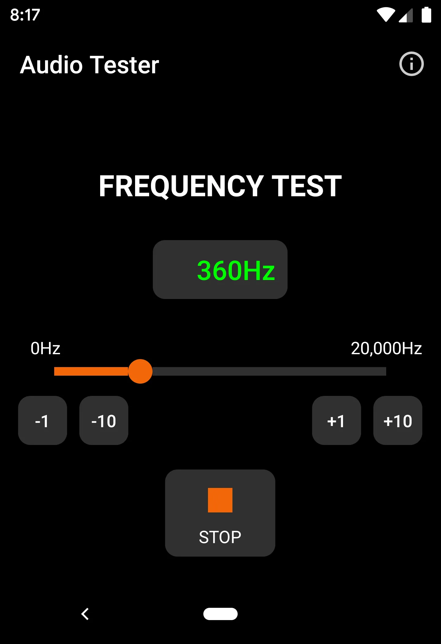 Audio Tester | Indus Appstore | Screenshot