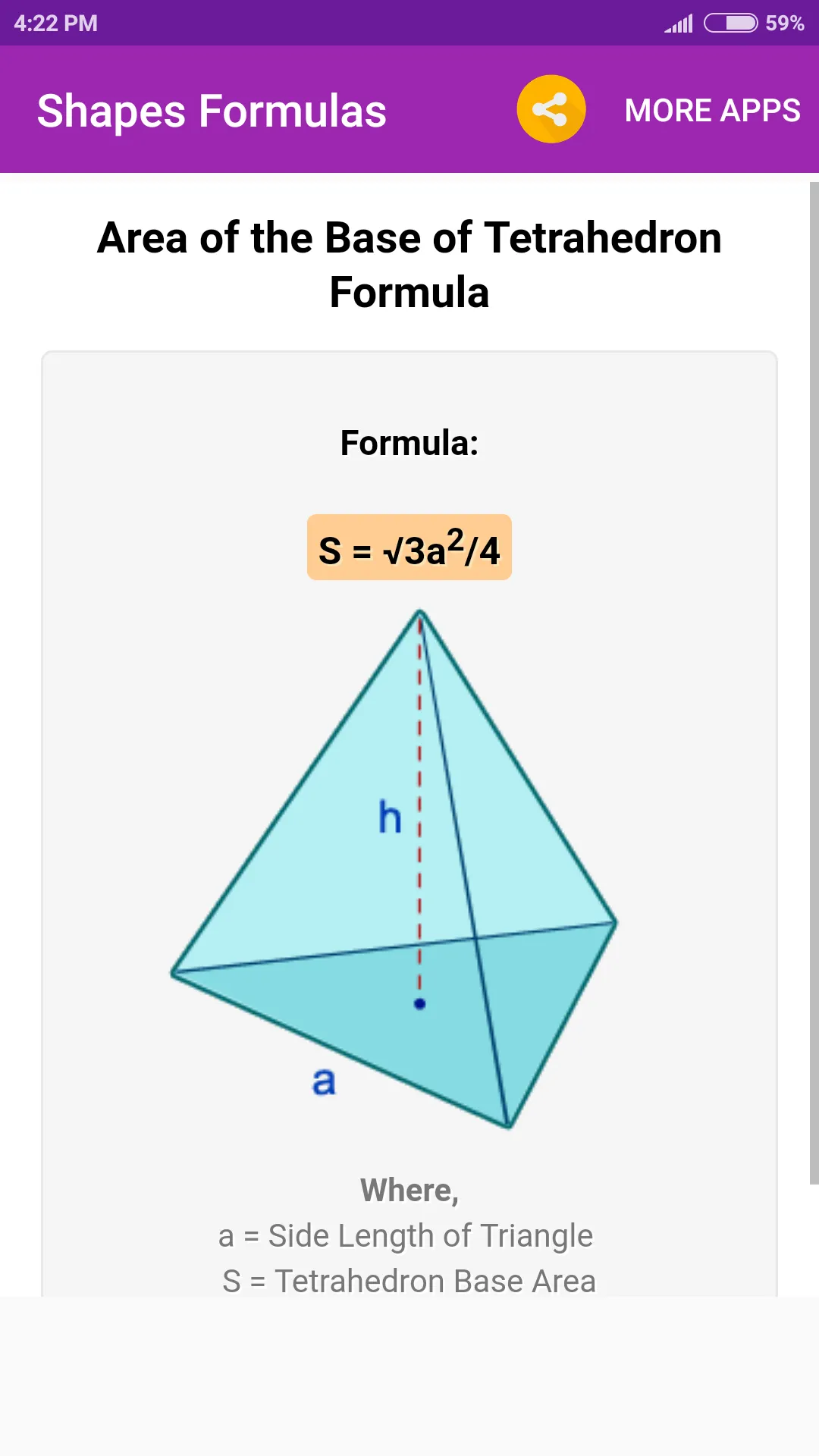 Shapes Formulas | Indus Appstore | Screenshot