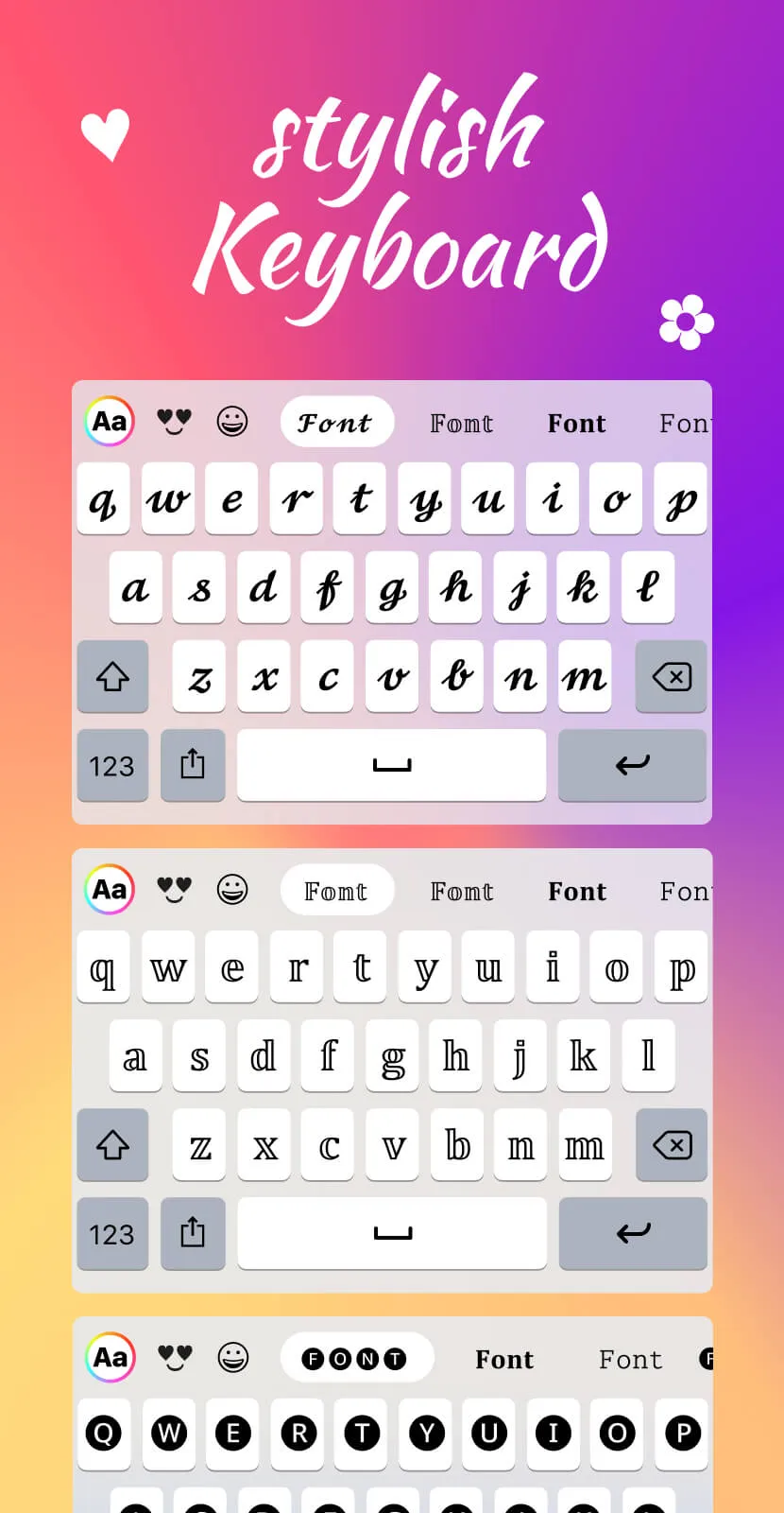 Fonts Keyboard Themes & Emoji | Indus Appstore | Screenshot