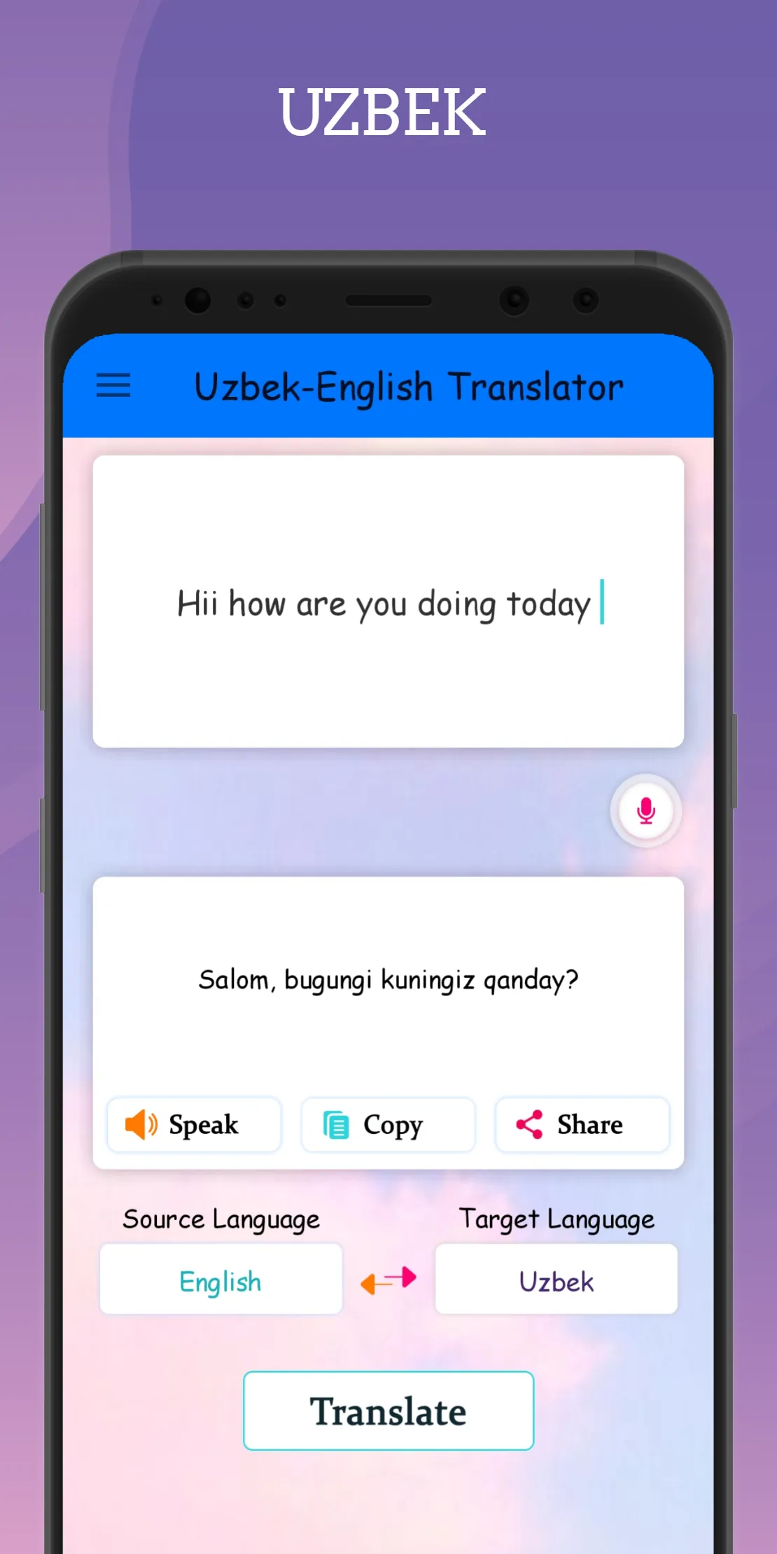 Uzbek - English Translator | Indus Appstore | Screenshot