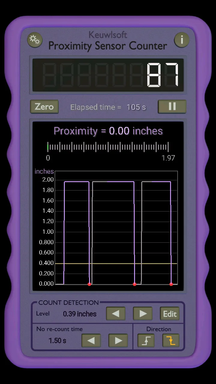 Proximity Sensor Counter | Indus Appstore | Screenshot