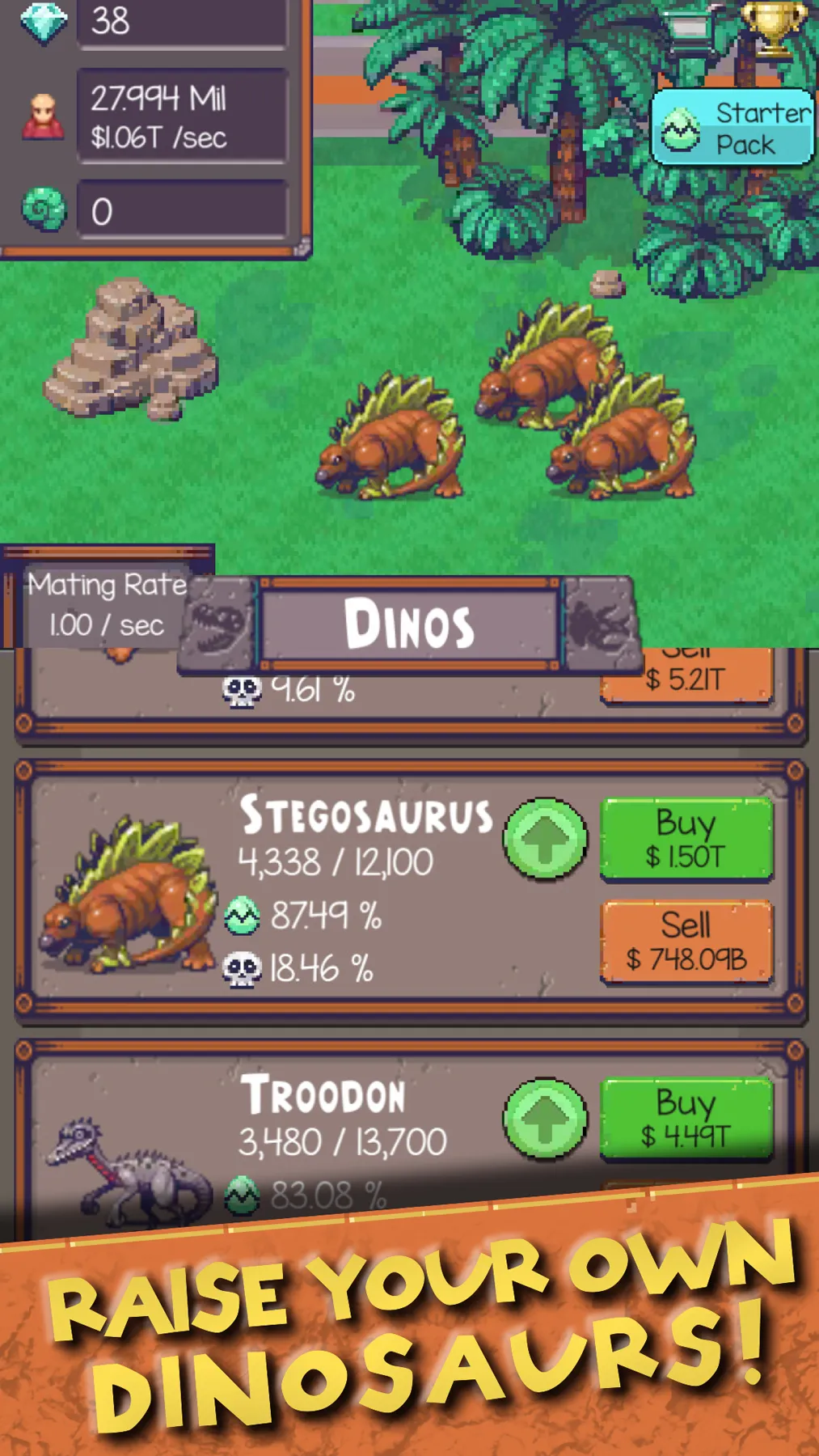 Idle Dino Zoo | Indus Appstore | Screenshot