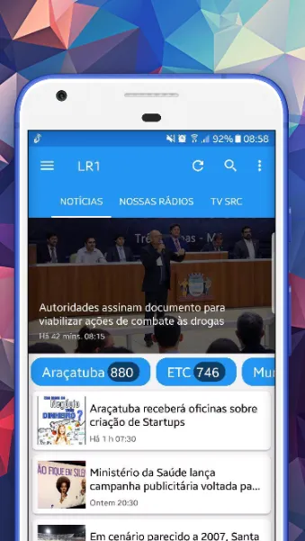 LR1 - Notícias, TV & Rádios | Indus Appstore | Screenshot