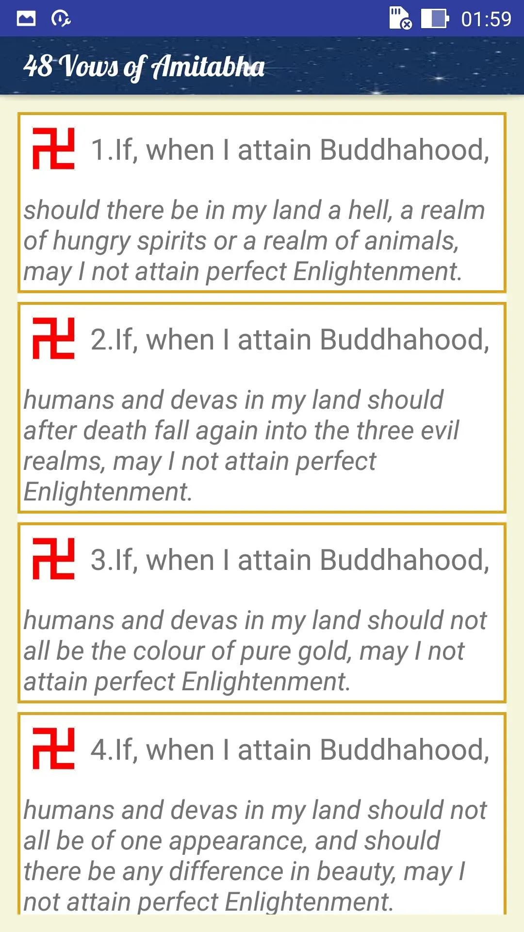 48 Vows of Amitabha | Indus Appstore | Screenshot