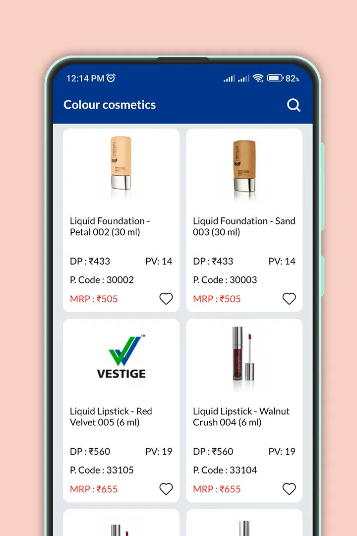 Vestige products price list | Indus Appstore | Screenshot