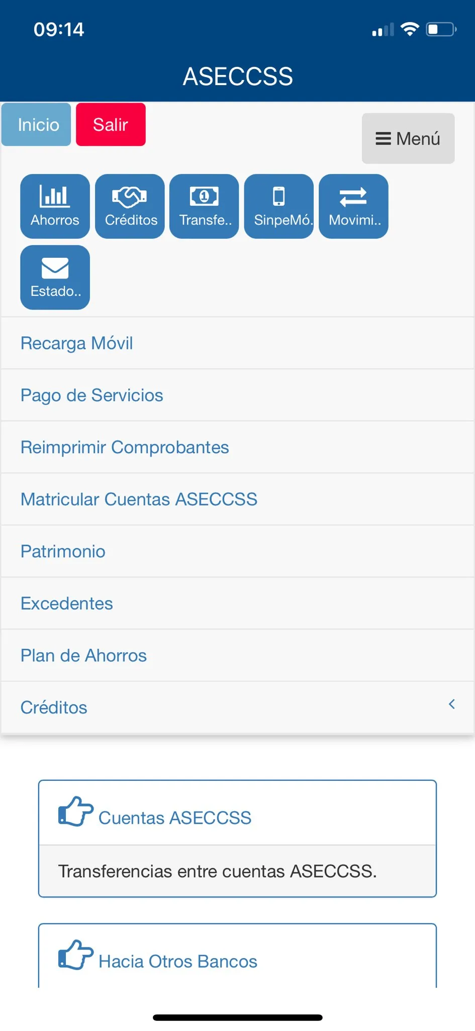 ASECCSS Móvil | Indus Appstore | Screenshot