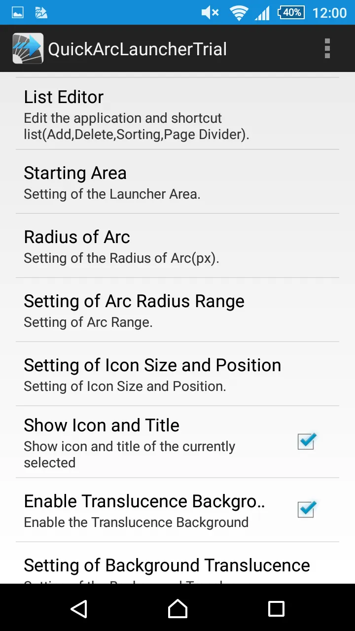 [TRIAL] Quick Arc Launcher | Indus Appstore | Screenshot