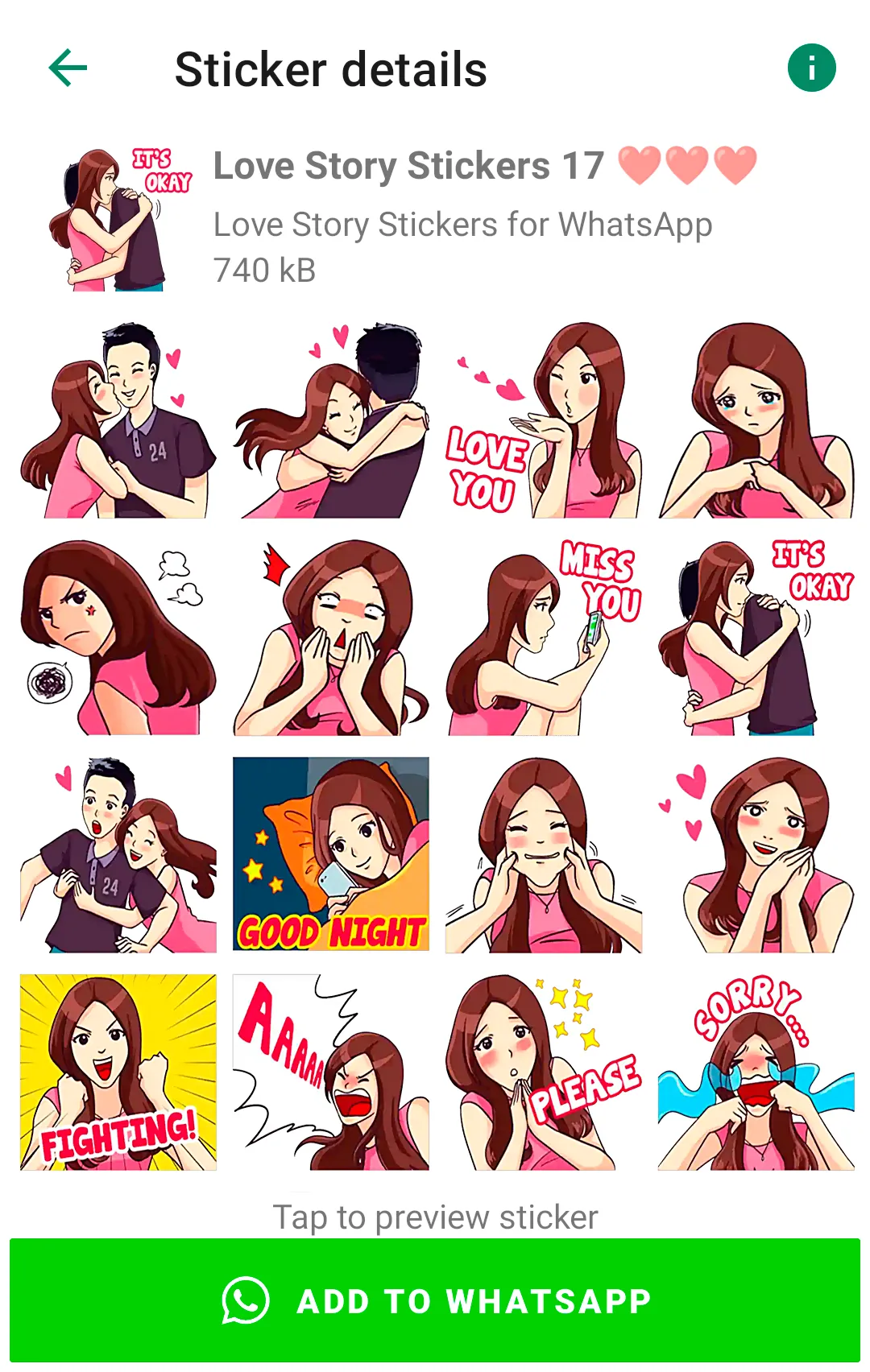 Love Story Stickers WASticker | Indus Appstore | Screenshot