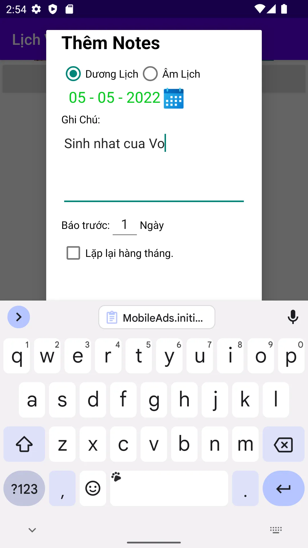 Lịch Vạn Niên | Indus Appstore | Screenshot