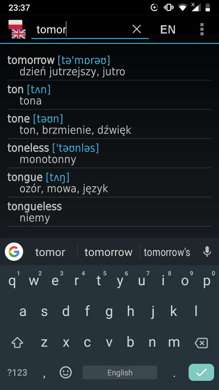 Polish - English offline dict. | Indus Appstore | Screenshot