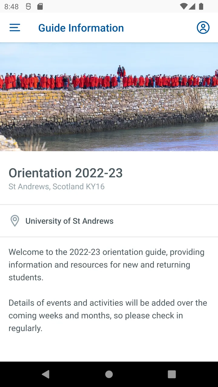 University of St Andrews | Indus Appstore | Screenshot