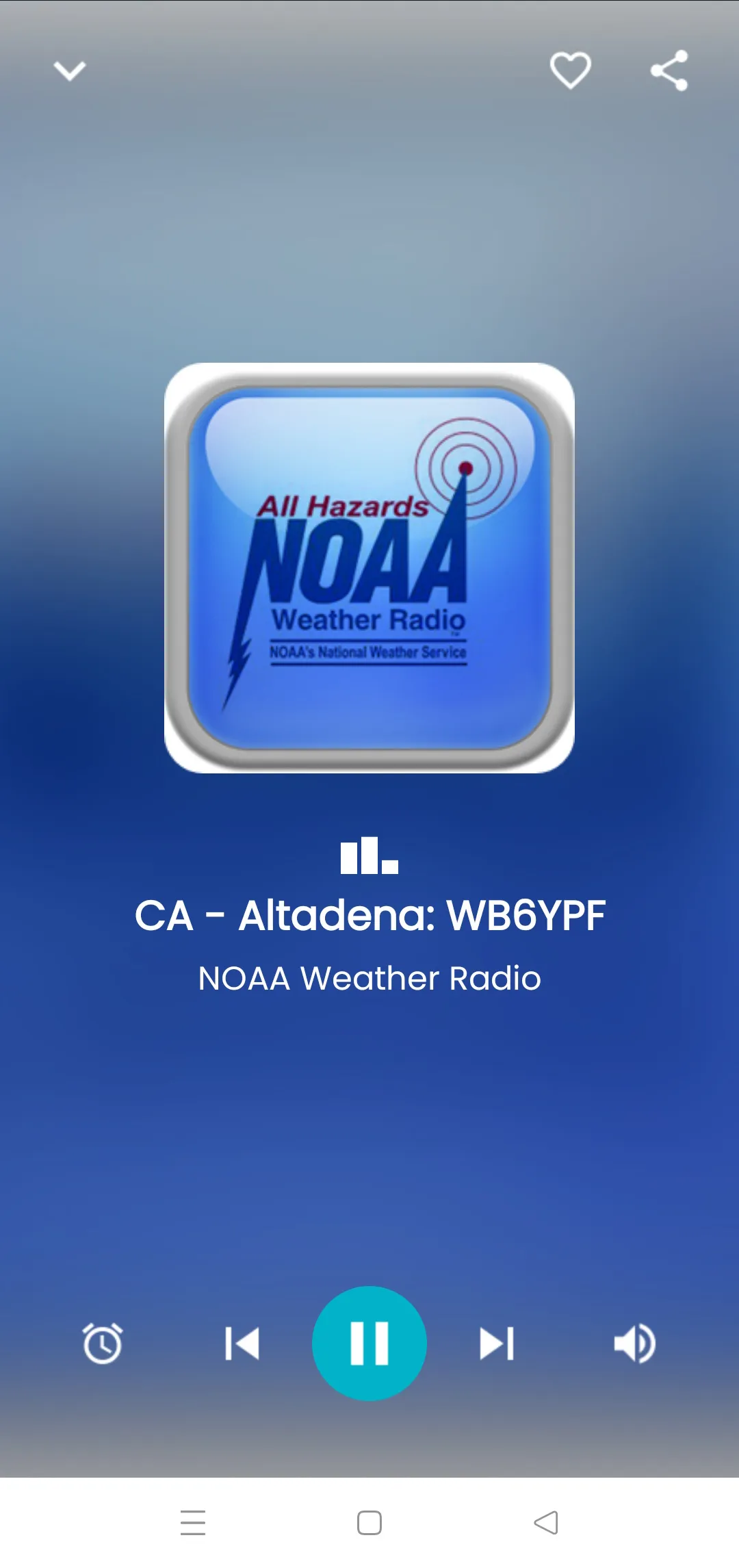 NOAA Weather radio | Indus Appstore | Screenshot