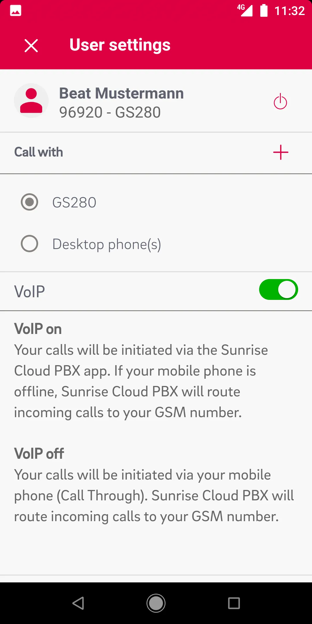 Sunrise Cloud PBX | Indus Appstore | Screenshot