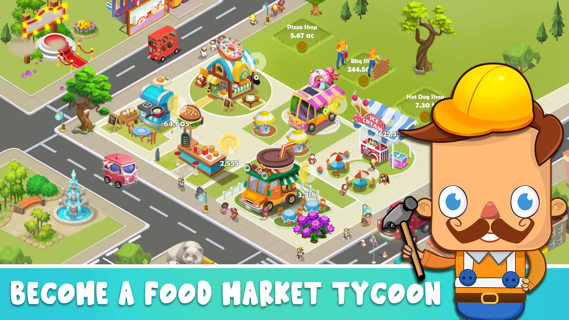 Idle Food Stalls Tycoon | Indus Appstore | Screenshot