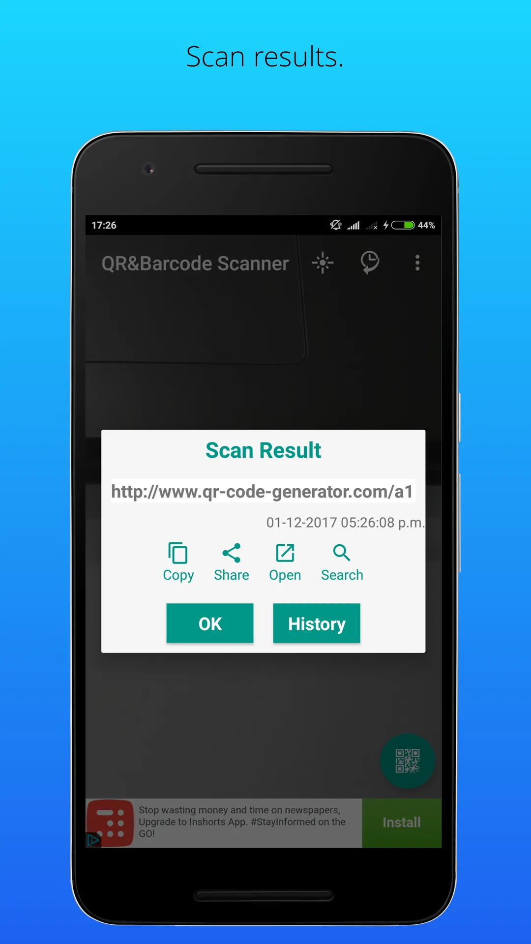 Qr & Barcode Scanner and Creat | Indus Appstore | Screenshot