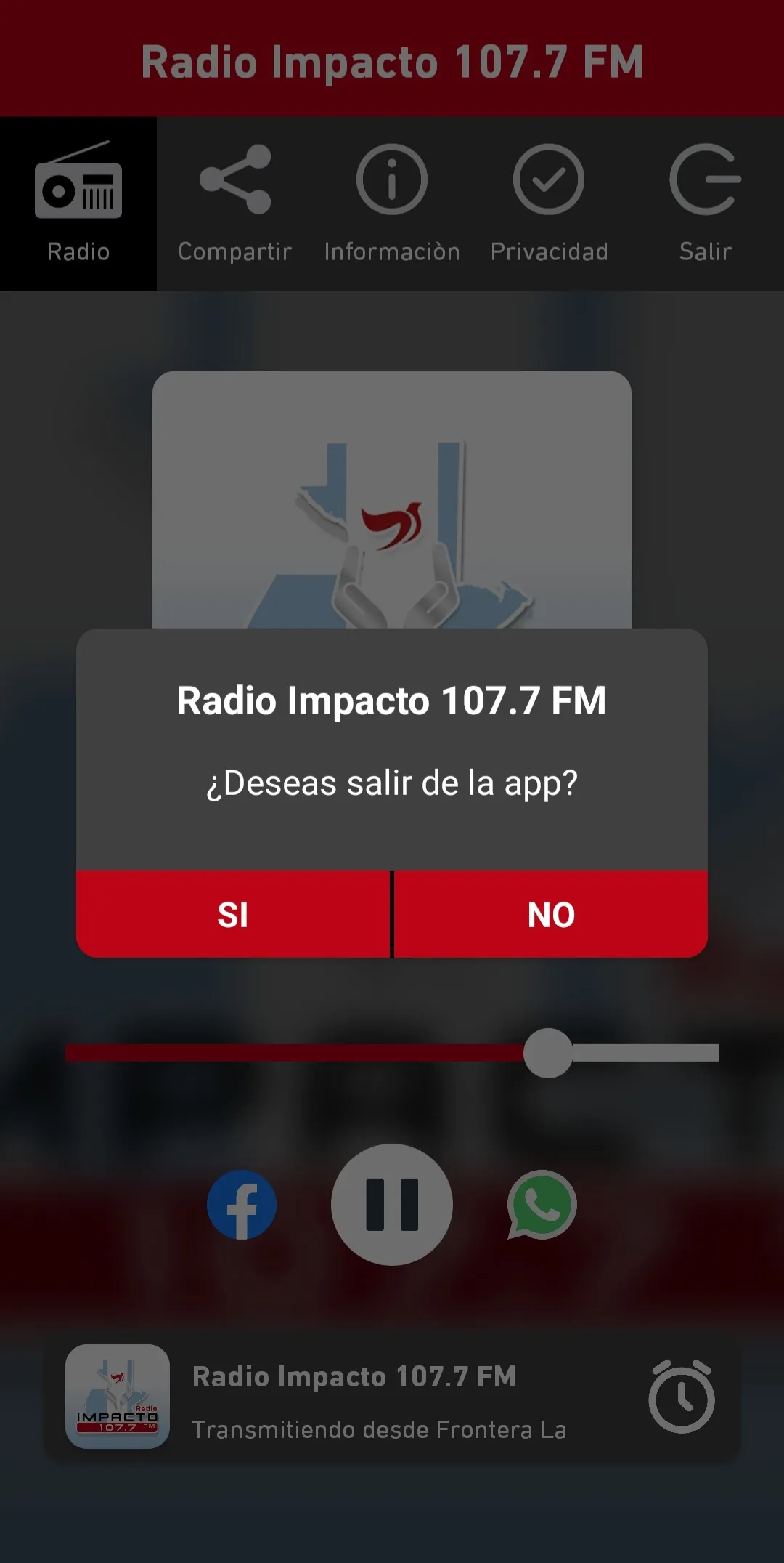 Radio Impacto 107.7 FM | Indus Appstore | Screenshot